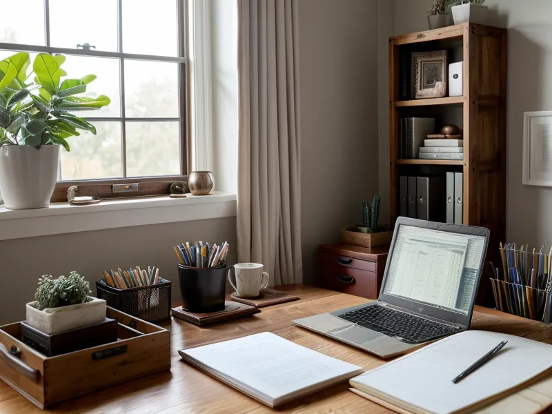 Classeur de comptabilité organisé pour archiver les documents d'une micro-entreprise