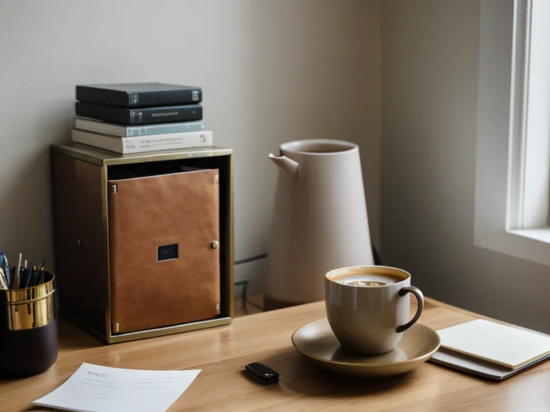 Détail de documents URSSAF et d'une calculatrice sur le bureau d'une auto-entrepreneuse en formation paie